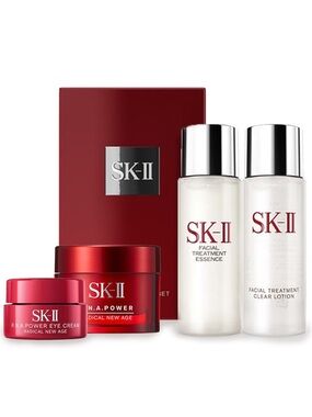 SK-II PITERA Experience Kit 2! 4 pc Set New! Essence, Lotion, Cream, Eye Cream